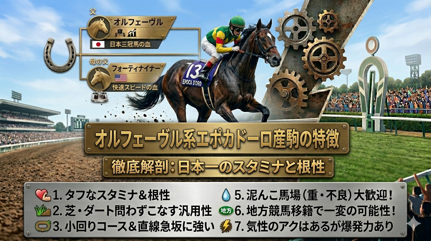 エポカドーロ産駒の特徴の記事のアイキャッチ画像