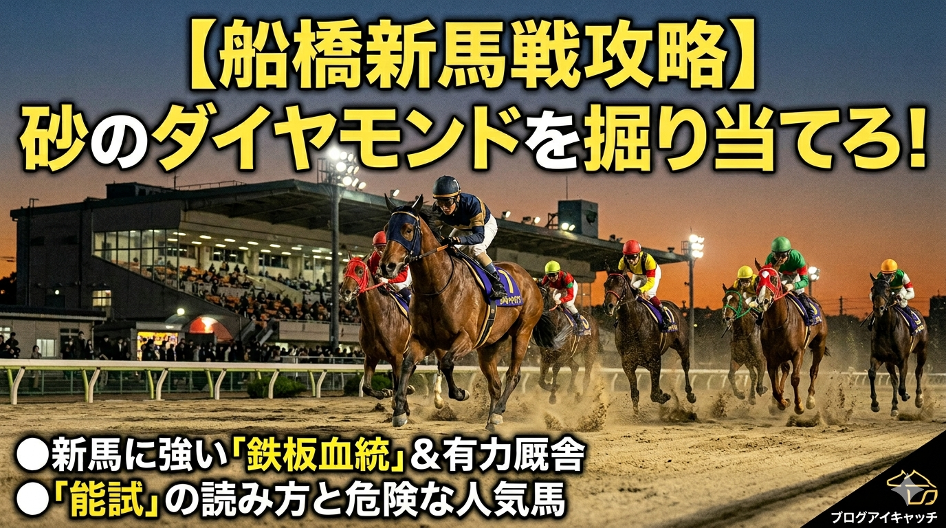 船場位競馬に強い血統、厩舎という内容のブログのアイキャッチ画像