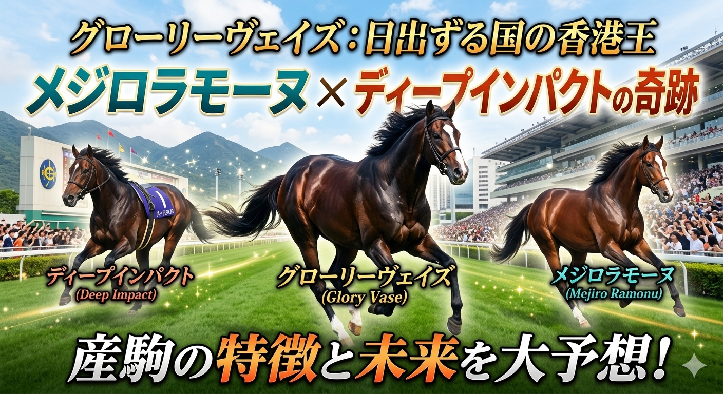 グローリーヴェイズ産駒の特徴のブログ記事のアイキャッチ画像