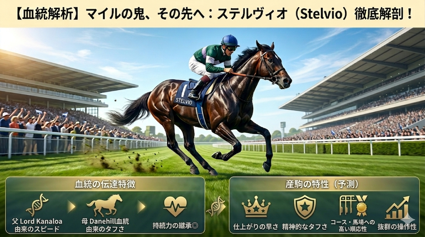 ステルヴィオの血統と産駒の特徴とは？という記事のアイキャッチ画像