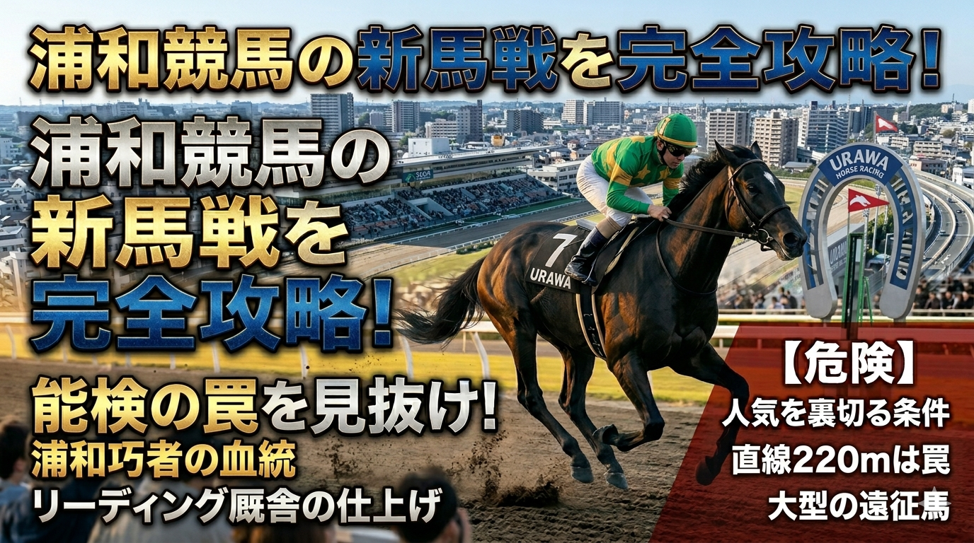 【浦和競馬・新馬戦攻略】日本一短い直線が生む罠！血統と危険な人気馬の傾向のアイキャッチ画像